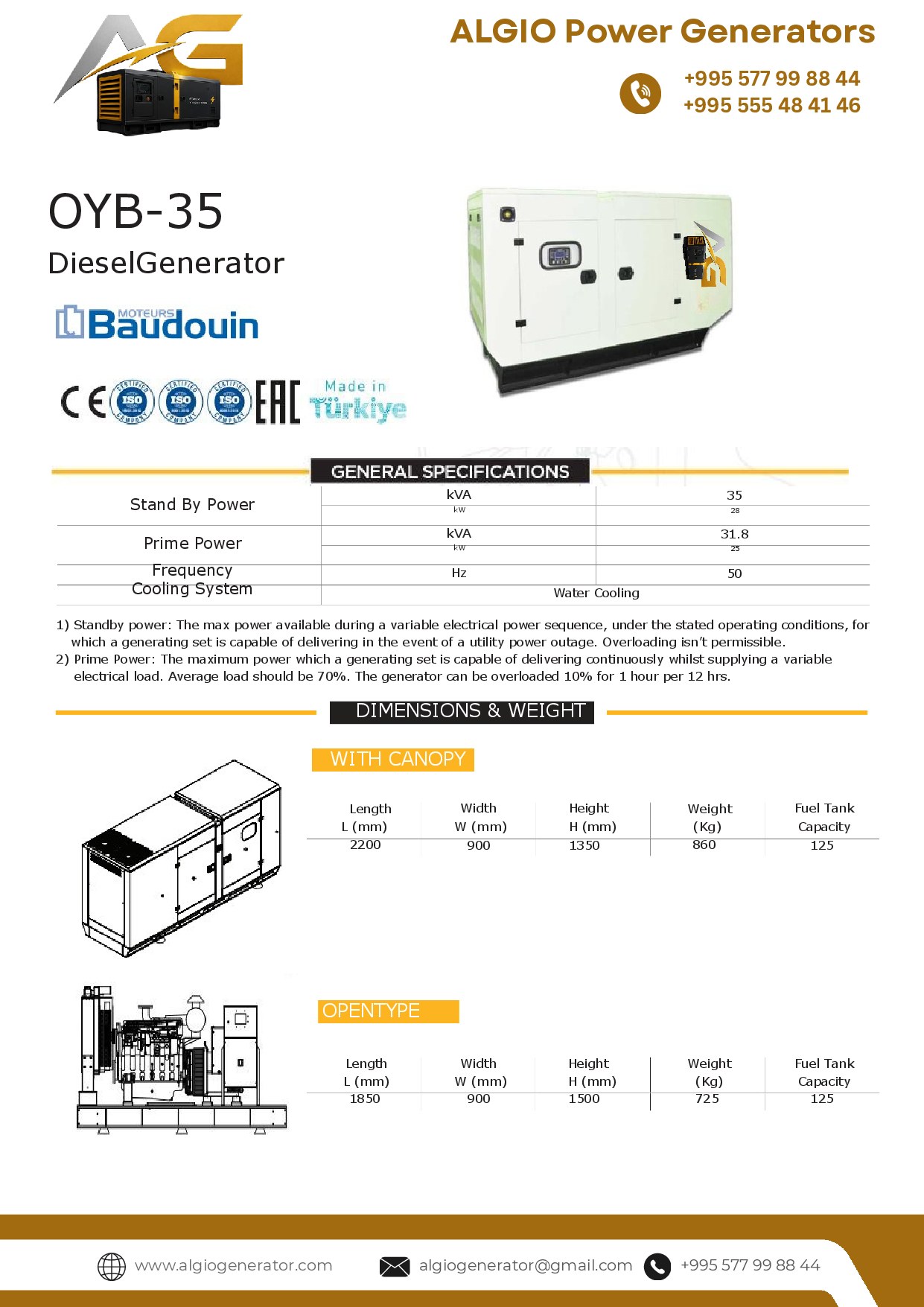 35 kVA Silent Diesel Generator - Page 1