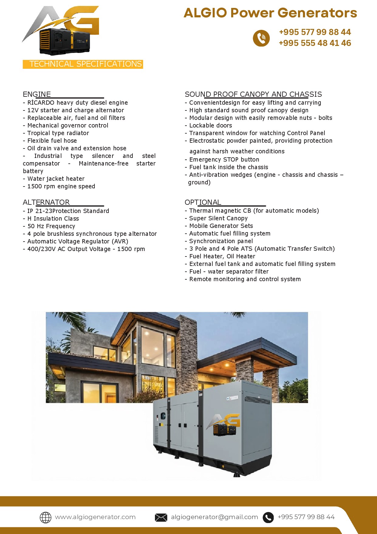 55 kVA Silent Diesel Generator - Page 3